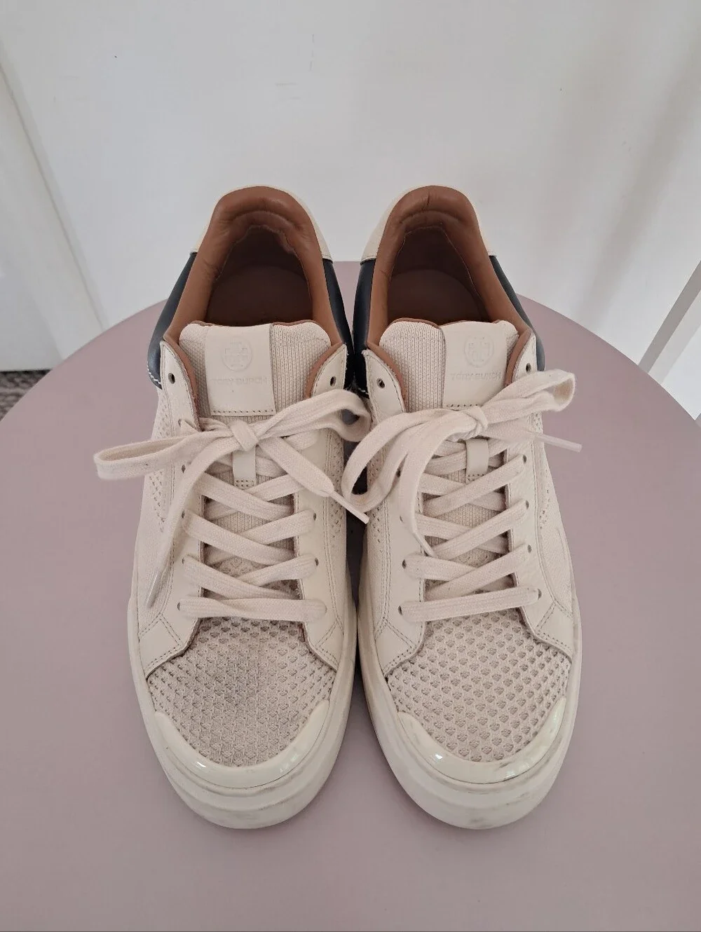 *Final Price* Tory Burch Sneakers Women's 11 Ladybug Leather Platform Designer